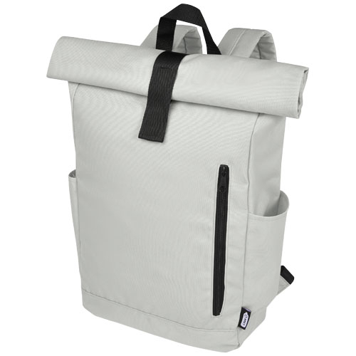 Sac à dos 18 L promotionnel en RPET 15,6" Byron Gris clair